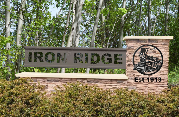 Proposed New Sign – Welcome to Iron Ridge